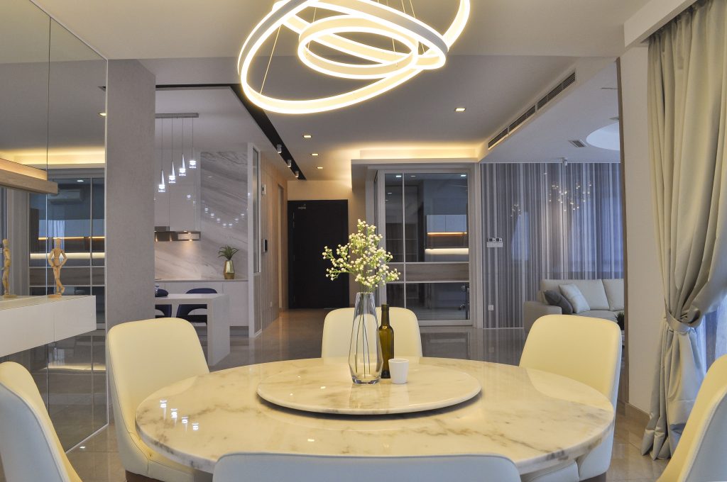 dining room luxury in simplicity at 11 mont kiara