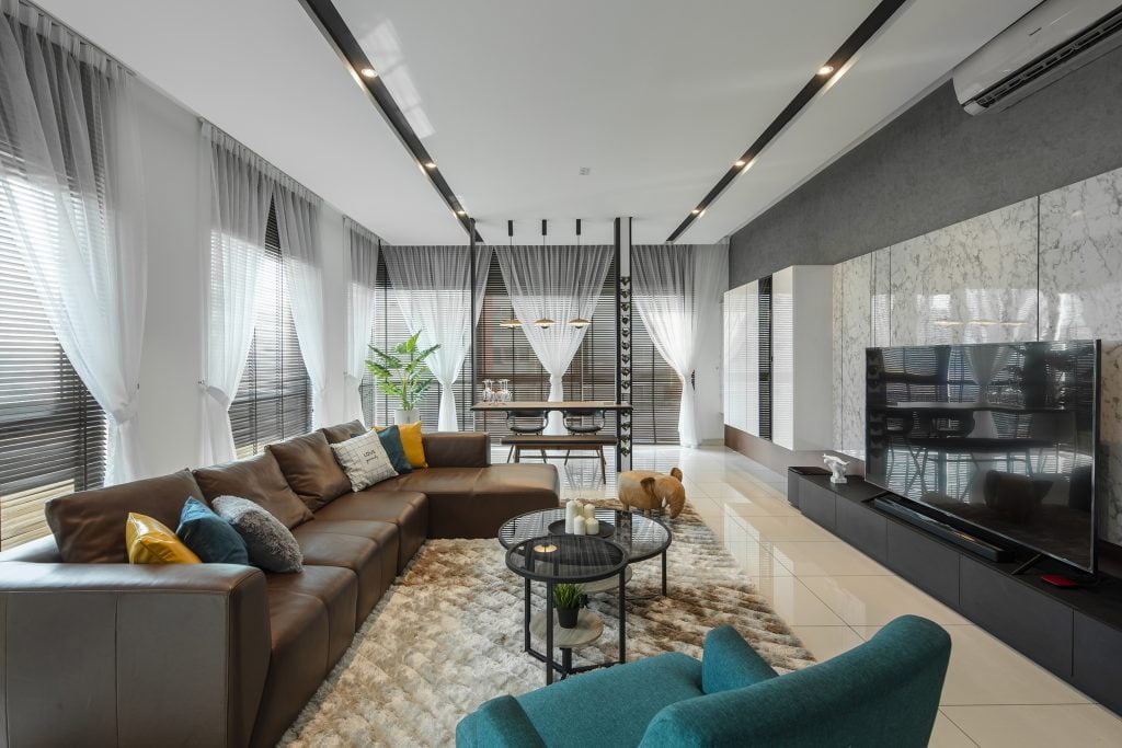 spacious living room at Manhattan Chic OUG Old Klang Road