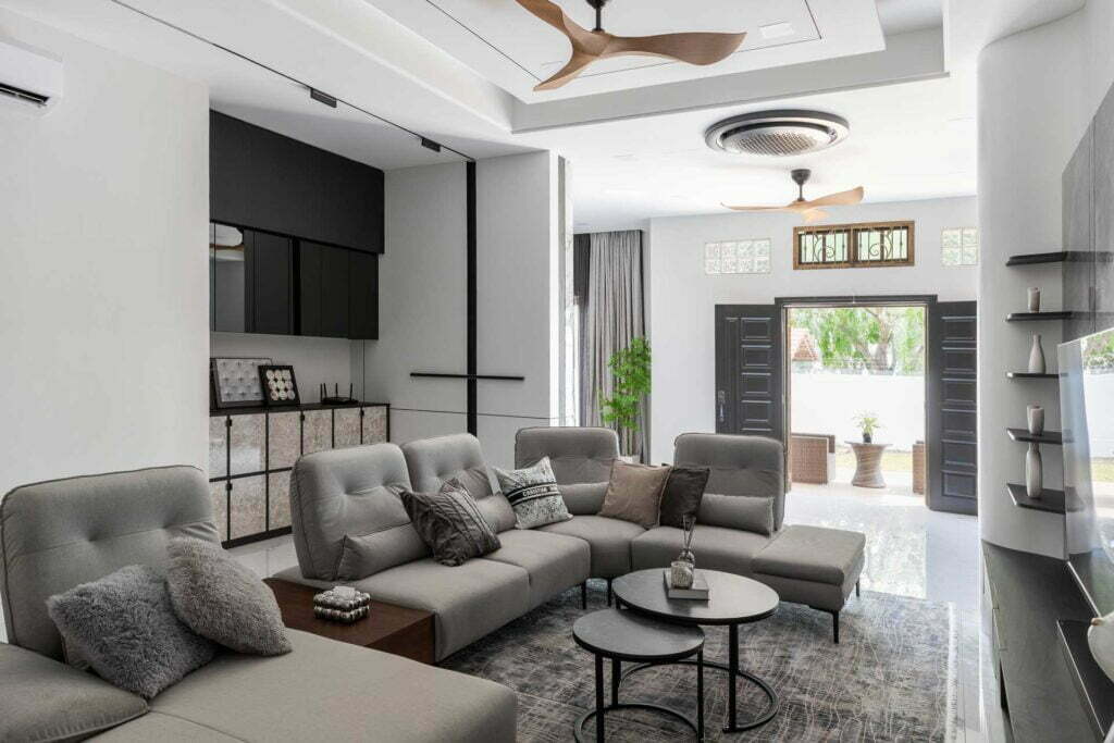 modern minimalist house - living room