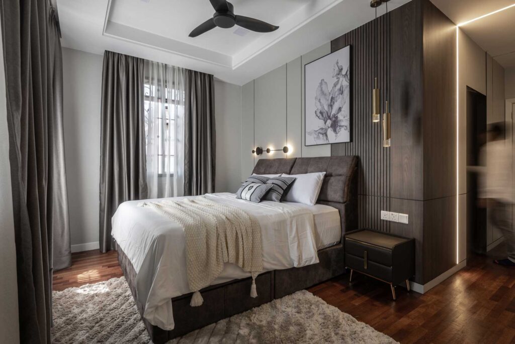 modern minimalist house - master bedroom