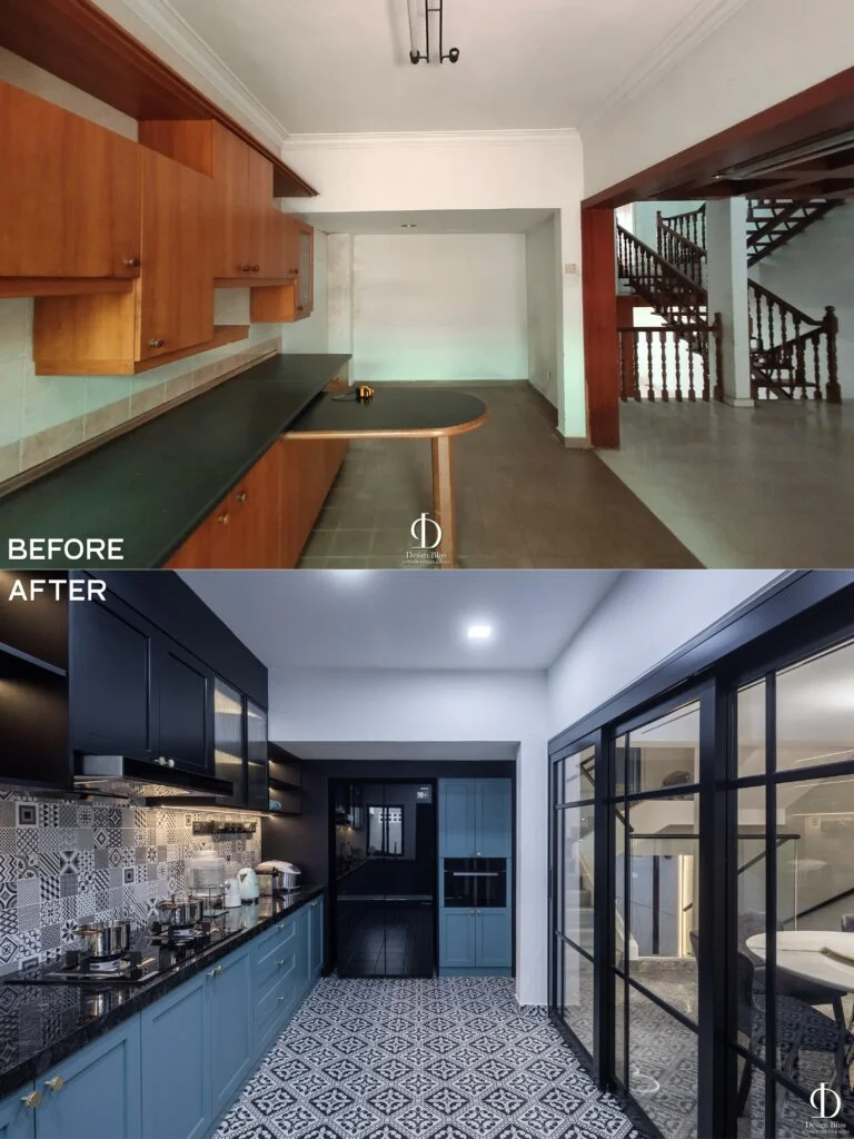 kitchen interior design before and after Malaysia portfolio