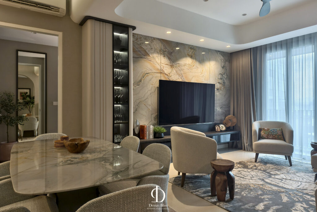 Amörä Essence condominium interior design by Design Bliss Malaysia at ViiA Residences, KL Eco City.