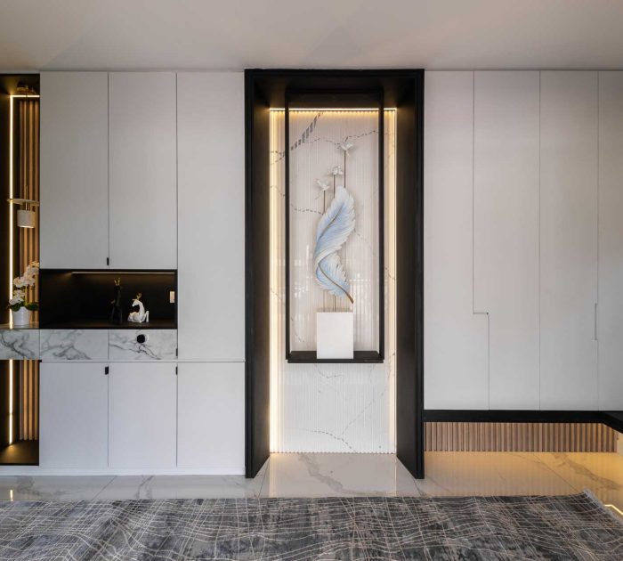 modern minimalist house - foyer